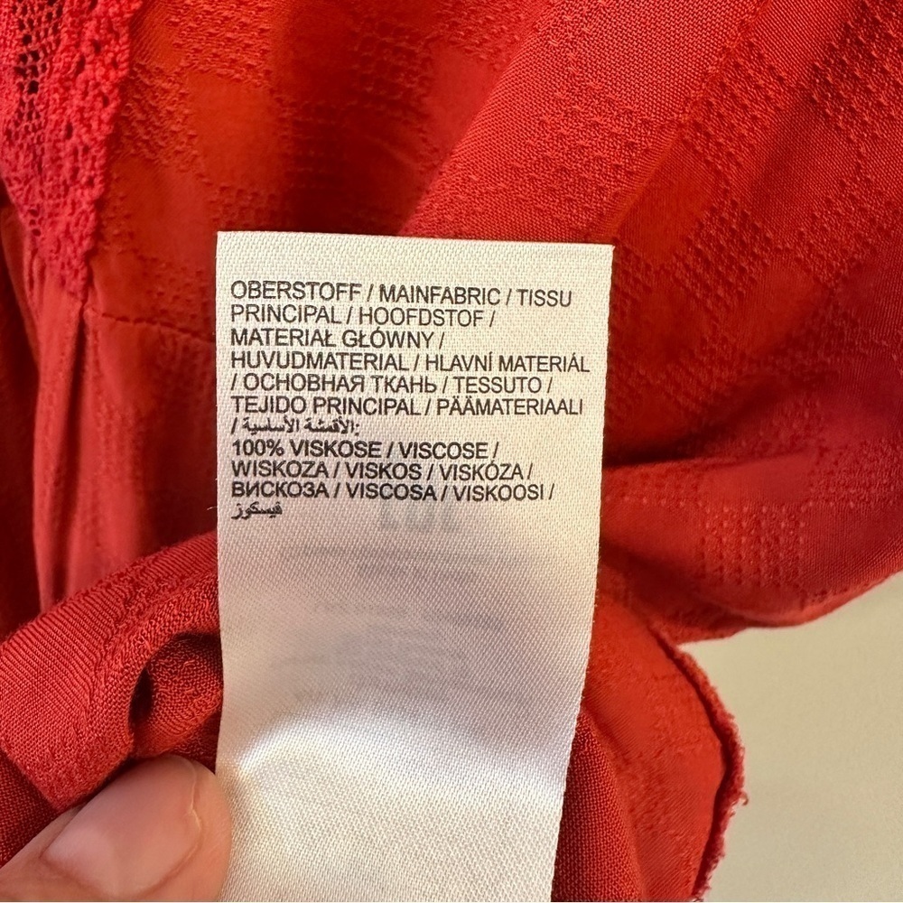 Ulla Popken Pheasant Red Blouse - Picture 5 of 6